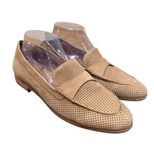 Corso Como Carlynee Luggage Perforated Leather‎ Loafers Tan 10M 42 Casual Staple